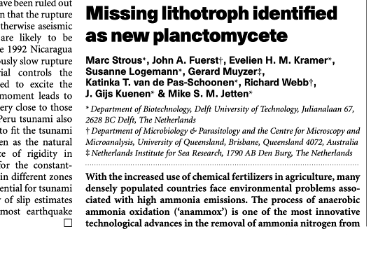 高規(guī)格鐵碳微電解填料生產(chǎn)廠家厭氧氨氧化一個關(guān)于時間和耐心的故事- 從43年前談起